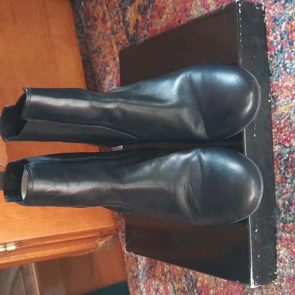 Piampiani Black Leather Chelsea Boots Size 40 (women's 9)